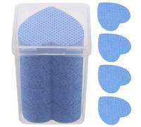 ARTIBETTER Lingettes Dissolvantes pour Ongles en Coton Doux, Forme Cœur, 200 Pièces pour Préparation des Ongles, Nettoyage Colle Faux Cils, Adaptées Soins Beauté et Voyages