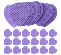 Artibetter Lingettes Dissolvantes pour Ongles en Coton Pourpre, Surface Douce et Confortable, 200 Feuilles de Cœur, pour Manucure et Dépose Semi-permanente