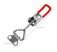 Artibetter Loquet à Bascule Acier Inoxydable Réglable Verrou de Porte Robuste pour Placard et Boîte Fixation Métal pour Atelier Bureau et Maison