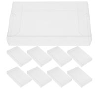 Artibetter Lot de 10 Boîtes à Cassettes Audio en PVC Transparent Étuis de Rangement Anti-Poussière 40 Fils Organisateur Compact pour Cassette Musicale Protection Solide et Transport