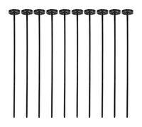 ARTIBETTER Lot de 10 boutons instantanés en plastique sans couture - Enfile-cordon de serrage facile - Aiguille flexible - Outil de remplacement pour vestes, chemises - Noir