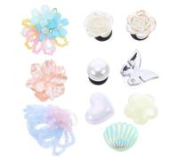 Artibetter Lot de 10 Clips de Chaussures Élégants en Plastique et Perles, Décorations Amovibles de Fleurs et Papillons pour Mariage et Soirée