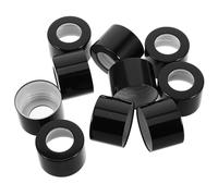 Artibetter Lot de 10 Couvercles de Pots Diffuseurs Noirs 24 Dents en Métal pour Bouchons de Flacons Diffuseurs Rechargeables à Roseaux, Étanches, Compatibles pour Maison, Bureau et Voiture