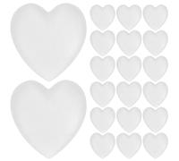 Artibetter Lot de 10 Embouts Auriculaires en Silicone Transparent Blanc de Cœur Coussinets Antidérapants Petits et Souples pour Lunettes Supports Confortables Derrière L’Oreille Adaptés