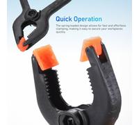 ARTIBETTER Lot de 10 Serrage-Joints à Ressort en Plastique Robustes Pinces pour Travail du Bois Tailles 2 X6 et 3 X4 Outils Polyvalents pour Bricolage Fond de Scène et Projets Créatifs