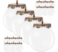 Artibetter Lot de 10 Sets de Sets de Breloques en Verre Légères de Boule, Rechargeables, pour Bijoux DIY et Présents Faits Main, Accessoires Créatifs pour Amateurs D'artisanat