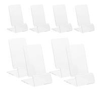 Artibetter Lot de 10 Supports de Téléphone en Acrylique pour Bureau Supports Compacts Transparents Accessoires Esthétiques Adaptés aux Téléphones Portables pour Affichage et Organisation