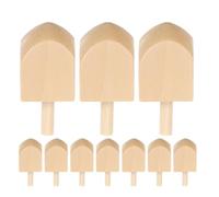 ARTIBETTER Lot de 10 Toupies en Bois Vierges à Peindre, Toupies de Hanoukka Non Peintes 4,4 Cm Manche et 2,9 Cm sans Manche, Largeur 2 Cm, Jouets Créatifs pour Garçon et Filles et