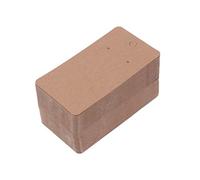 Artibetter Lot de 100 porte-cartes pour boucles d'oreilles en papier kraft Marron
