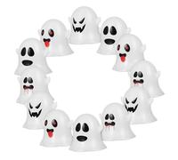 Artibetter Lot De 12 Lampes Fantômes : Bougies Chauffe-plat LED Sans Flamme, Décoration D'halloween Scintillante Pour Fêtes Et Ambiance Festive.