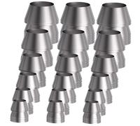 Artibetter Lot de 18 Coins Métalliques pour Manches de Marteau et Hache, 6 Tailles Différentes, pour Combler Les Espaces Entre Bois et Marteau, Convient aux Travaux de Bricolage et Outillage