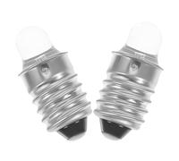 Artibetter Lot De 2 Ampoules Led à Culot 3v, Mini Ampoules De Lampe De Poche à Verre Et Métal, Compactes Et Solide, Compatibles Lampes Torches, Remplacement Sécurisé Pour Usage Quotidien