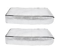 Artibetter Lot de 2 bâches isolantes pour escalier de grenier - Bâche isolante en aluminium avec fermeture éclair - Tente pour escalier escamotable, ignifugée