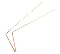 ARTIBETTER Lot de 2 Baguettes de Sourcier en Cuivre 99% Pur, Légères et Portables, Tiges de Détection pour Chasse aux Fantômes, Divination par L’Eau et Localisation de Trésors - Accessoire