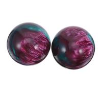 ARTIBETTER Lot de 2 Boules de Massage en Résine 50mm Effet Marbre Violet Améthyste, Boules Décoratives et Sphères D’exercice pour Rééducation et Entraînement des Mains, Accessoires