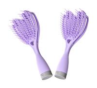 Artibetter Lot de 2 Brosses à Cheveux Creuses pour Usage Humide ou Sec Miroir Intégré, Brosse de Massage en Tpu et Pp, pour Coiffer et Démêler les Cheveux à Tout Moment
