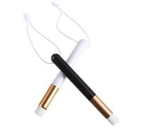ARTIBETTER Lot de 2 Brosses à Cils Multi-usages Cordon, Poils Doux pour Nettoyage et Maquillage des Cils et Paupières, Accessoires Professionnels pour Usage Salon et Maison, Noir et Blanc