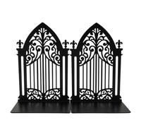 Artibetter Lot de 2 butoirs de Livres Gothiques en Forme d'arche, Porte