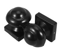 ARTIBETTER Lot de 2 Capuchons Décoratifs en Fer Noir 08 MM pour Poteaux de Clôture 80X80 MM Protections Anti-Intempéries pour Portails et Clôtures Extérieures Accessoires Robustes pour