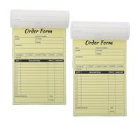 Artibetter Lot de 2 Carnets de Reçus pour Entreprises, Format 5,5x8,25, Papier Blanc, Écriture Claire et Lisible, Portable, pour Petites Entreprises et Opérations de Caisse