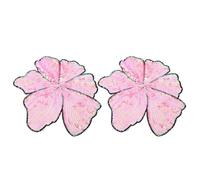 ARTIBETTER Lot de 2 Écussons à Fleurs Brodés à Sequins, Appliqués Textiles Faits Main, Décorations Scintillantes pour Costumes de Scène et Loisirs Créatifs, Couture et Personnalisation