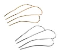 ARTIBETTER Lot de 2 Épingles à Cheveux Vintage en Métal, Couronnes Dorées et Argentées, Accessoires Coiffure pour Mariage, Fête et Usage Quotidien, Peigne Latéral et Baguette à Cheveux