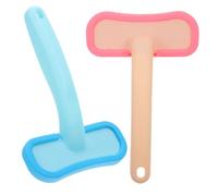 Artibetter Lot de 2 peignes de toilettage pour lapins, brosses en silicone, outil de massage pour cochons d'Inde, chinchillas, chats et chiots. Élimine les poils morts pendant le bain.