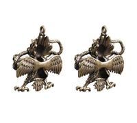 Artibetter Lot de 2 Pendentifs Porte-clés en Laiton Ailes Dorées Style Vintage, Accessoires Décoratifs DIY pour Création de Bijoux et Paquet