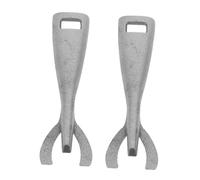 Artibetter Lot de 2 Pinces à Fajitas en Fonte Robuste, Multifonction, pour Barbecue et Cuisson au Four, Ustensiles la Cuisine Indispensables aux Amateurs de Grillades