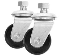 Artibetter Lot de 2 Roulettes Pivotantes en Métal pour Cric Hydraulique Filetage 16mm, Installation Facile, Support Pratique Garage