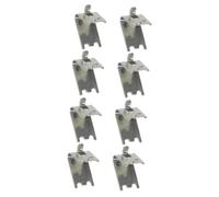 ARTIBETTER Lot De 2 Supports Détagère Robustes En Acier Inoxydable Pour Réfrigérateur Clips Détagère Faciles À Installer Pour Congélateur 4 Pièces X 2
