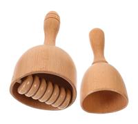 ARTIBETTER Lot de 2 Tasses de Massage en Bois Petit Modèle, Appareils de Massage à Rouleau pour Muscles du Dos, Outils D’auto-massage Corps pour Soulagement des Douleurs et Relaxation