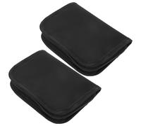 ARTIBETTER Lot de 2 Trousses de Rangement pour Moniteur de Glycémie, Pochette Noire Portable pour Stylo à Insuline, Organisation Sécurisée pour Voyage, École et Gestion du Diabète