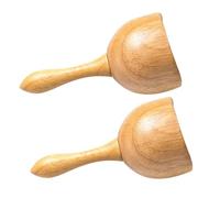 ARTIBETTER Lot de 2 Ventouses Massage en Bois Marron, Outil Gua Sha pour Thérapie par Ventouses, Dispositif de Succion pour Massage du Dos, Déblocage des Méridiens et Soins Corporels