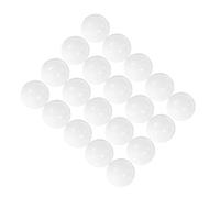 Artibetter Lot de 20 Capsules Vides Transparentes et Blanches pour Distributeur Automatique, Mini Contenants en Plastique Réutilisables, Recharge de Boules DIY pour Fêtes et Événements