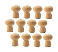 Artibetter Lot de 20 Champignons en Bois Brut à Peindre pour Garçon et Filles, Décoration Bois Créative, Jouet Éducatif Sûr, Ornement Original pour Chambre et Fêtes