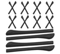 Artibetter Lot de 20 Embouts de Lunettes en Silicone Antidérapants Noirs, Coussinets Confortables et Flexibles pour Branches Fines, Accessoires Légers pour Maintien Sécurisé Derrière