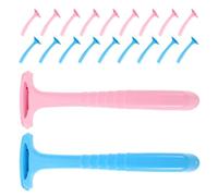 ARTIBETTER Lot de 20 Grattoirs à Pieds Exfoliants Bleus et Roses pour Pédicure, Dissolvant de Callosités, Lime à Talons Fendus, Outil Portable pour Soin des Pieds, Usage Professionnel