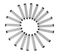 Artibetter Lot de 20 Plaques d'Obturation PCI en Maille Métallique Noire pour Boîtier PC Cache Ventilation Anti-Poussière Compatible Matx et ATX Protection et Refroidissement Efficace du
