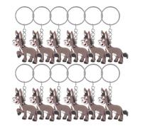 Artibetter Lot de 20 Porte-clés Mignons Âne en Pvc et Métal, Pendentif Léger, Décoration Polyvalente pour Fête D'garçon et Filles