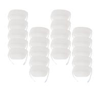 ARTIBETTER Lot de 20 Protège-cols de Chemise Blancs Autocollants Anti-transpiration Respirants et Absorbants pour Hommes et Femmes, Patchs Invisibles pour Col, Adaptés Usage Estival