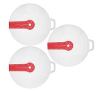 Artibetter Lot de 3 Couvercles Anti-Éclaboussures en Silicone et PP Rouge pour Bol Mélangeur Protection Anti-Débordement Compatible Batteur Électrique Dimensions 34 X 31 X 1 CM