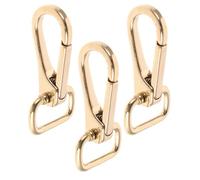 ARTIBETTER Lot de 3 Mousquetons en Laiton pour Paquet à Main Crochets Rectangulaires 20 MM Clips Robustes pour Porte-Clés et Accessoires de Paquet pour Loisirs Créatifs et Bagages