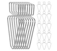 Artibetter Lot de 30 Crochets en Acier pour Dalles de Plafond, Supports de Fixation Robustes pour Panneaux Suspendus, Clips de Plafond pour Décorations Mariage, Bureau, Maison et Salle