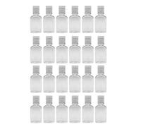 ARTIBETTER Lot de 35 Flacons Cosmétiques Pet 30ml Transparents à Ouverture Rabattable, Distributeurs de Lotion et Gel sans Fuite, Bouteilles de Voyage Pratiques pour Shampoing et Savonnette