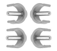 ARTIBETTER Lot de 4 Clips en C pour Cannes de Marche, Goupilles de Verrouillage Sécurisées M5.8x32mm, Accessoires Gris Compatibles Tubes 25/28 Mm, Fixation Stable pour Aides la Mobilité