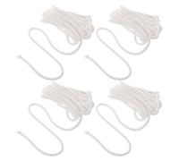 Artibetter Lot de 4 Cordons de Rechange pour Parasol, Corde Blanche de 4,5 | Cordon de parasol en polyester résistant aux UV, diamètre 5 mm (0,2 pouce), robuste, pour la plage, le camping et le jardin.