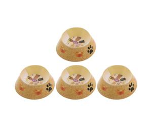 Artibetter Lot de 4 Gamelles en Papier Or pour Animaux de Compagnie, Accessoires Réalistes pour Cérémonies Commémoratives de Chats et Chiens Lors de Funérailles
