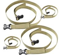 Artibetter Lot de 4 Sangles à Bagages Légères en PP Boucle Réglable pour Valises, Accessoires de Voyage Pratiques pour Camping et Emballage Sécurisé
