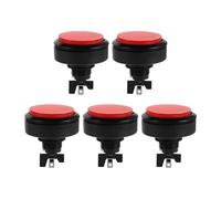Artibetter Lot de 5 Boutons LED pour borne d'arcade : Bouton-Poussoir Lumineux de 60 mm - Interrupteur momentané Rond avec Micro-Interrupteur - pièce de Rechange pour borne d'arcade DIY